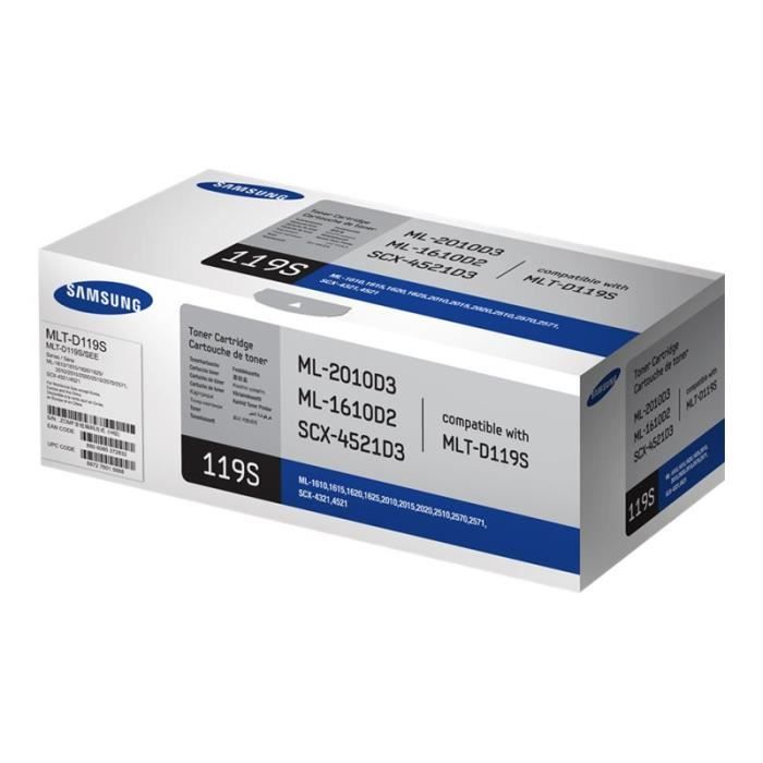 Cartouche de toner noir Samsung MLT-D119S (SU863A)