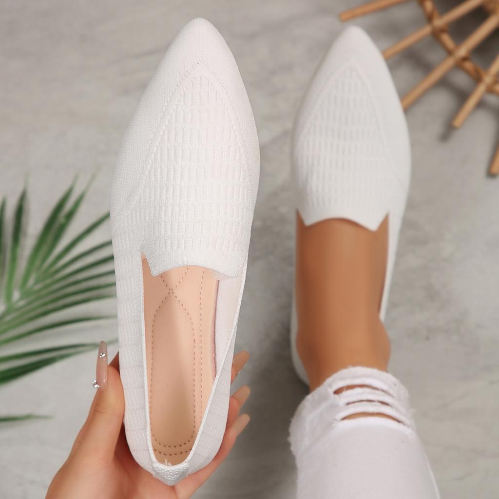 Women Flats Shoes Slip on Comfortable Sneakers Women Retro Comfort Socks Shoes Women Summer Mesh Breathable Casual Flat Loafers