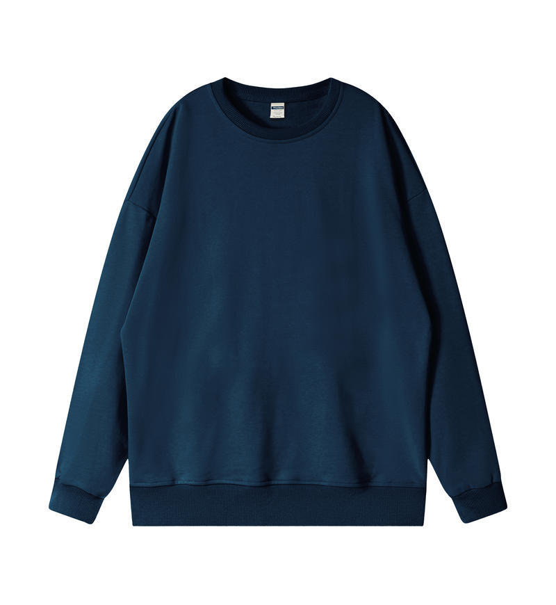 360G Terry Loop Drop-Shoulder Sweatshirt Women's Fall Winter Casual Loose-Fit 3D Silhouette Couple's Top Fashion Basic Women's Sweatshirt