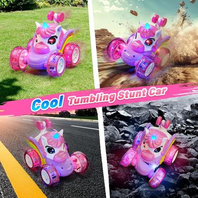 2.4G Remote-controlled Green Dinosaur Toy Car - a Stunt Car Featuring Lights, Drifting, Chasing, Twisting and Dancing, Making It a Fun Birthday and