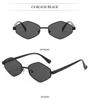High-End Cross-Border Diamond Metal Sunglasses - Trendy Runway Style with UV Protection