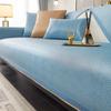 Summer Light Luxury Sofa Cushion Ice Silk Summer Mat Summer Non-Slip Sofa Cover Dust Cover Living Room Straight Row Sofa Cover Towel