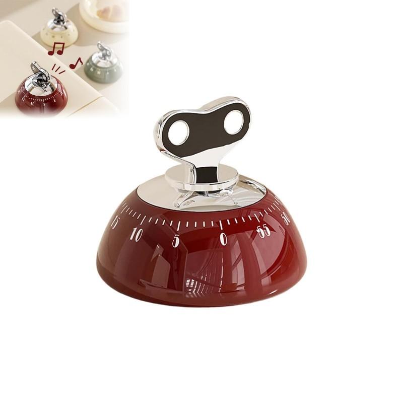 Magnetic Kitchen Timer Vintage Style Manual Countdown Cooking Baking Down Up Loud Alarm Magnet Clock Study Clock Kitchen