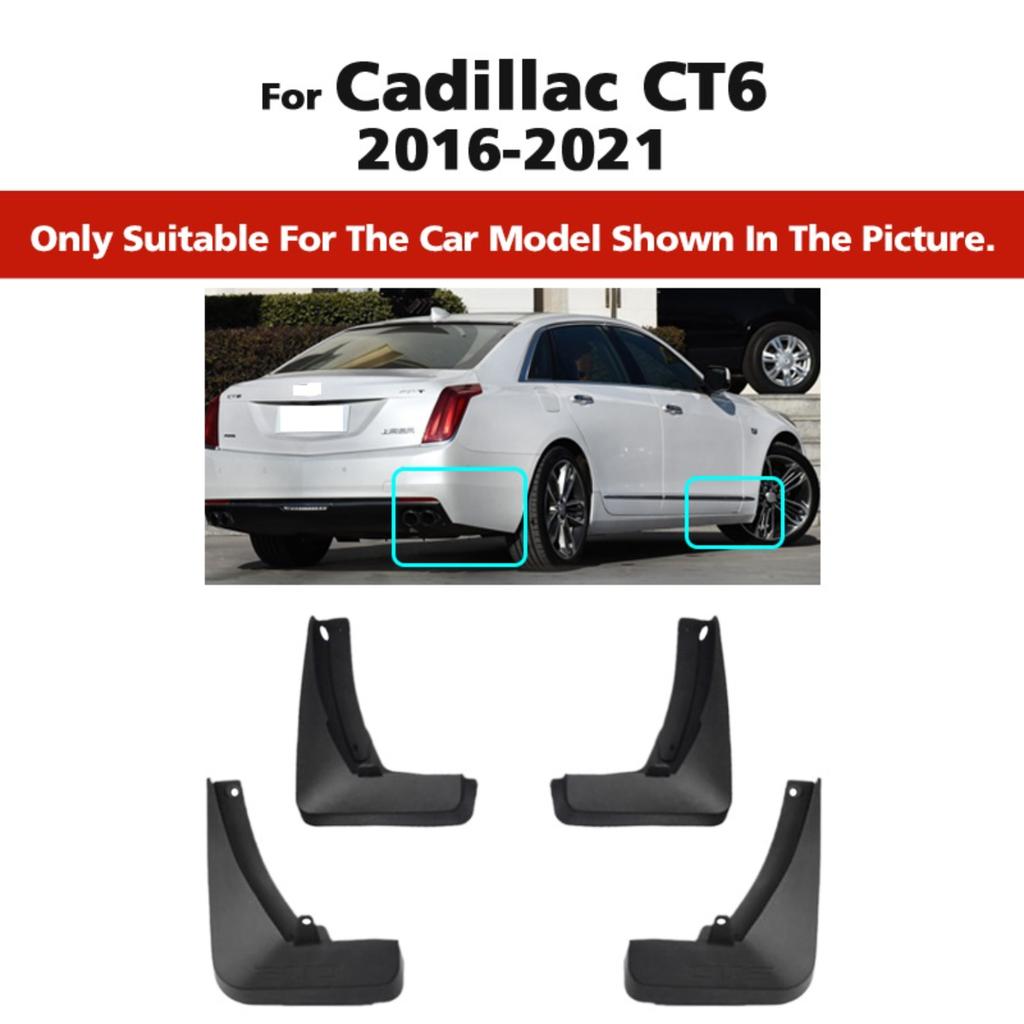 4PCS Car Mud Flaps Splash Guards Mudguards Car Mud Flaps Compatible with Cadillac CT6 Sedan 2016 2017 2018 2019 2020 2021