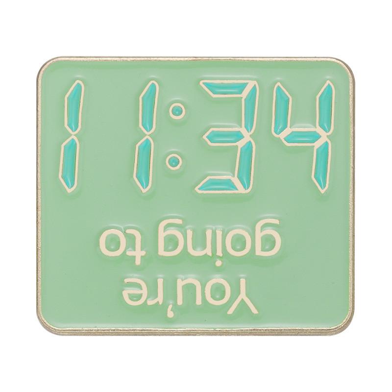 Creative Colorful Heart Shaped Letter Brooches Stylish Cartoon Alloy Badge For All