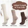 Long Tube Pilates Yoga Socks, Solid-color Cotton Yarn Long Socks, Anti-slip Fitness Pilates Women's Calf Socks, Sports Socks