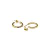 Boucles d'oreilles Luxenter avec zircon multicolore finition or 18k - Kumo