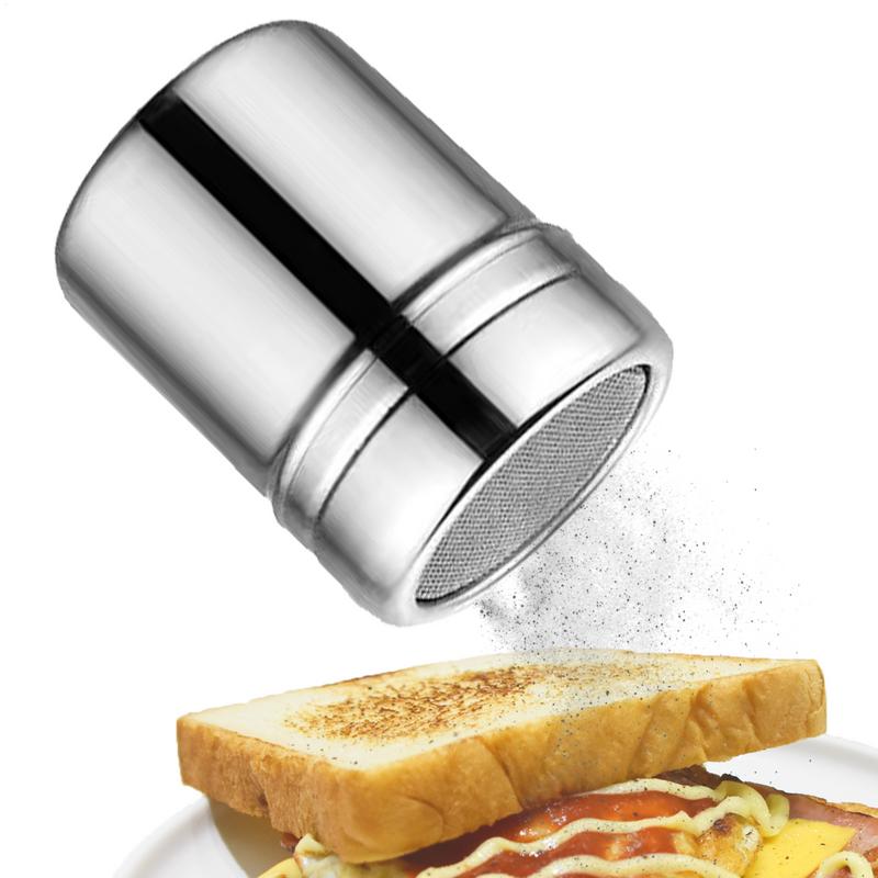 Edelstahl Schokoladenshaker Kakao Mehl Kaffee Sieb Stahl Set Küchenfilter Kochwerkzeug Kaffeepulver Spender