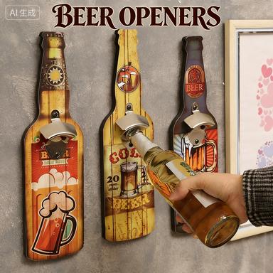 Creative Bottle Opener Restaurant Wall Decoration Restaurant Bar Barbecue Shop Wall Pendant Personalized Bottle Opener