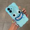 Fun and funny expressions apply to Apple iPhone16/17Pro mobile phone case 14 wavy clouds 15 fine holes 13 soft