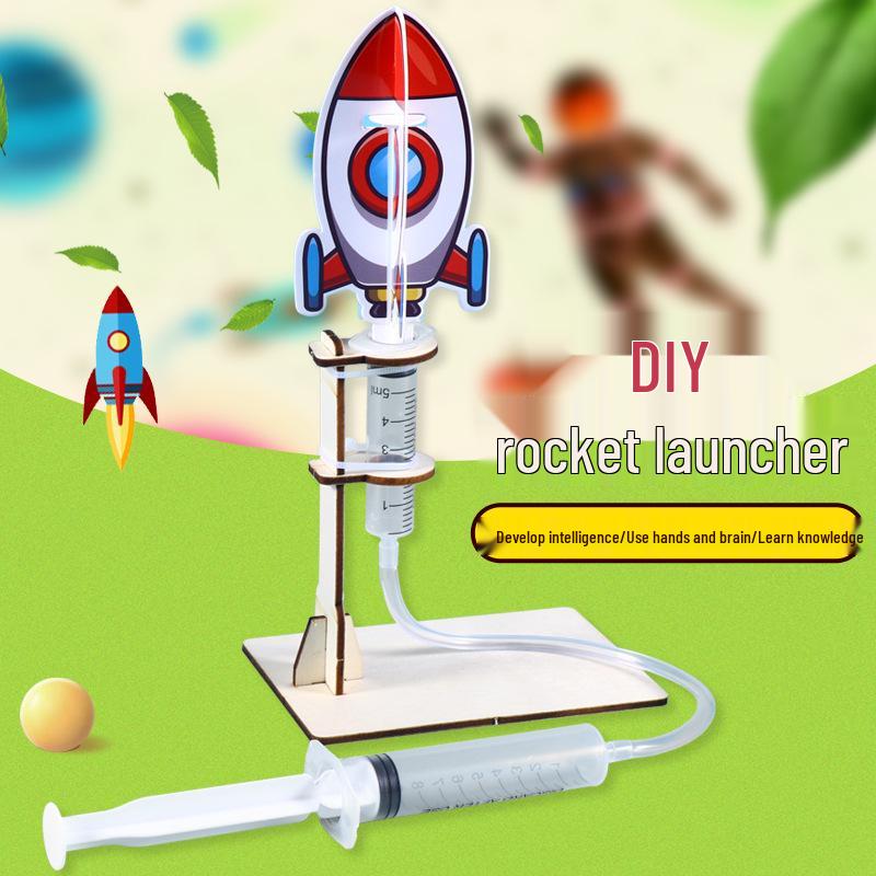 DIY Model Rocket Launcher for Student Physics Experiments 14*20 cm