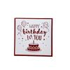 Fireworks Effect Happy Birthday Card Musical and Light Birthday Cake Postcards  Birthday Gift