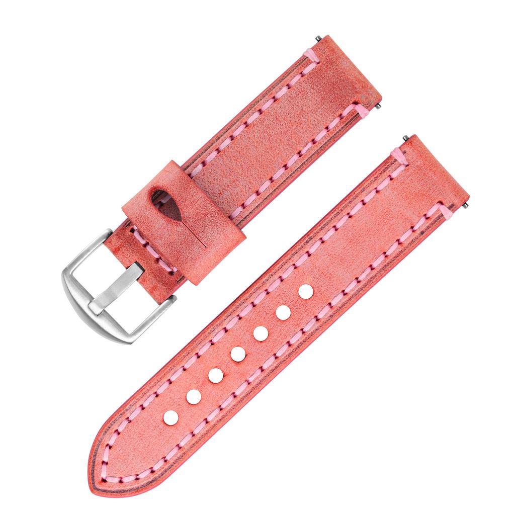 Oil Edge Horse Reins Leather Watch Strap for Green Water Ghost Mechanical Watch Strap 20mm 22mm 24mm 26mm