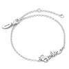 Sterling Silver Name Logo Bracelet