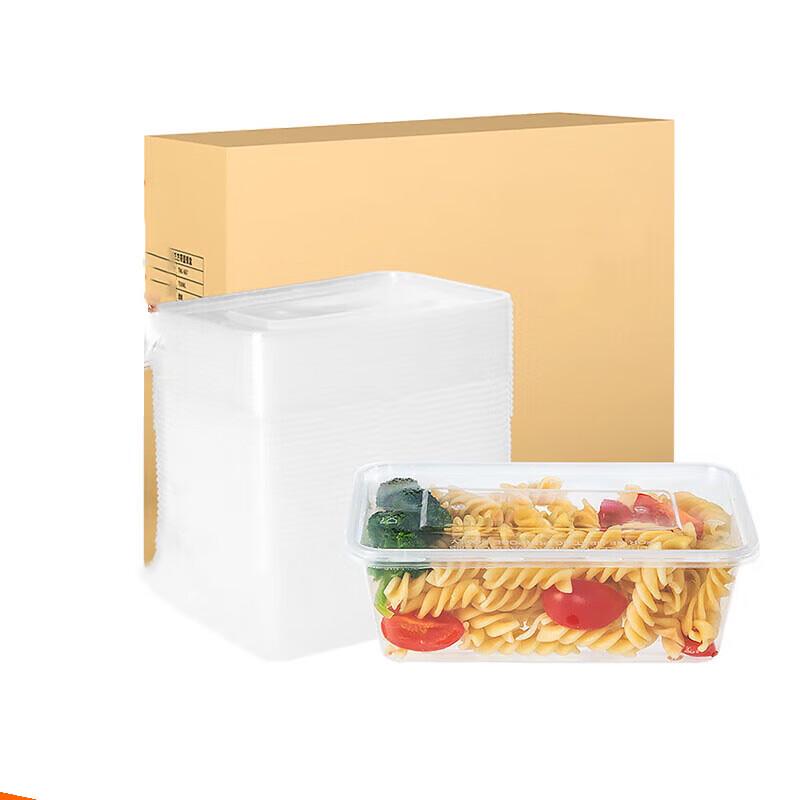 Disposable Rectangular Clear Food Container with Lid