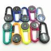 Practical New Multifunctional Smart Hiking Metal Plastic Carabiner Mini Compass Thermometer Keychain (Random Color)