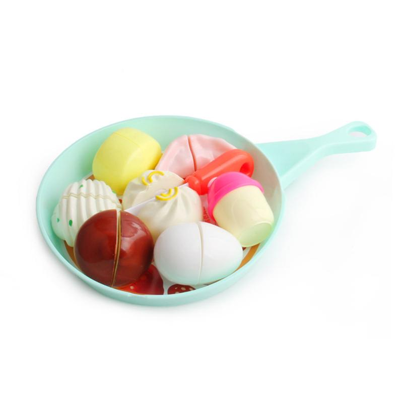 

Дитяча Іграшка Будиночок для Рольових Ігор Кухонний Набір Імітація Нарізання Фруктів Овочів Морепродуктів Сніданок Бургер Їжа Кухня Breakfast