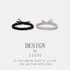 Boyfriend Exclusive Small Rubber Band Handmade Woven Hand Strap Couple Leather Case Hair Band for Girlfriends Headband Bracelet Dual-Use
