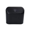 Practical Car Clamshell Trash Bin Hanging Vehicle Garbage Dust Case Storage Box AB Square Press Trash Auto Interior Accessories