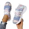 Women's Mesh Knitted Sneakers Summer Designer Breathable Increased Casual Sneakers Lightweight Woman Platform Walking Shoes