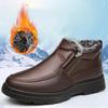 Winter Herren Stiefeletten Plüsch Warm Rutschfest Wasserdicht Baumwollschuhe Bequem Leicht Outdoor Indoor Herrenschuhe Zapatos