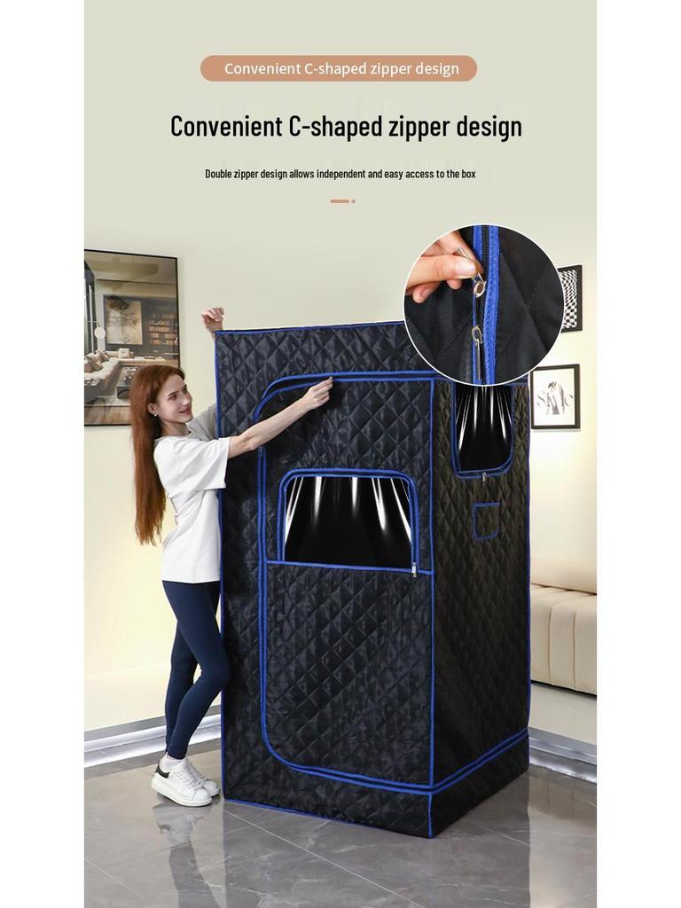 New Full-Body Sauna Box: Home Steaming Bath with Bracket