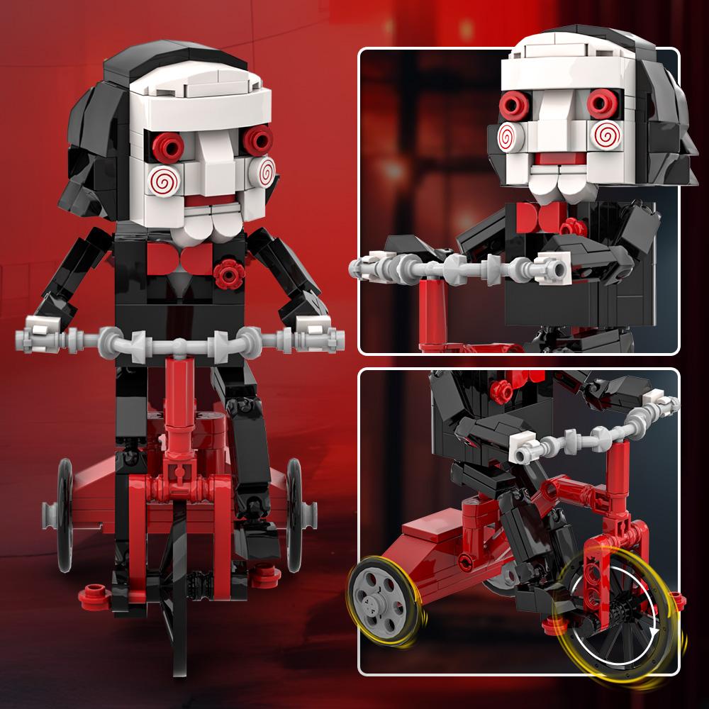 Horror Movie Billy Doll Building Blocks Chainsaw Killer Action Figure Puzzle Brick Model Adult Collector Gift Toy