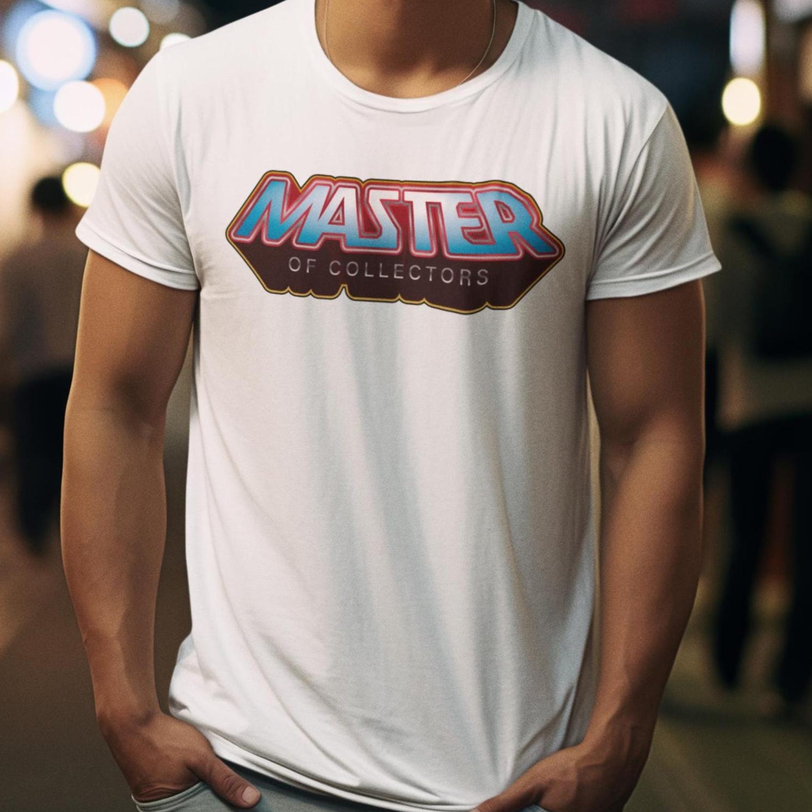Retro Toy Collector T-Shirt: 80s Action Figure Graphic, MOTU Inspired 4XL
