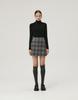 GIEMAR Classic Wool Skirt Gray Check