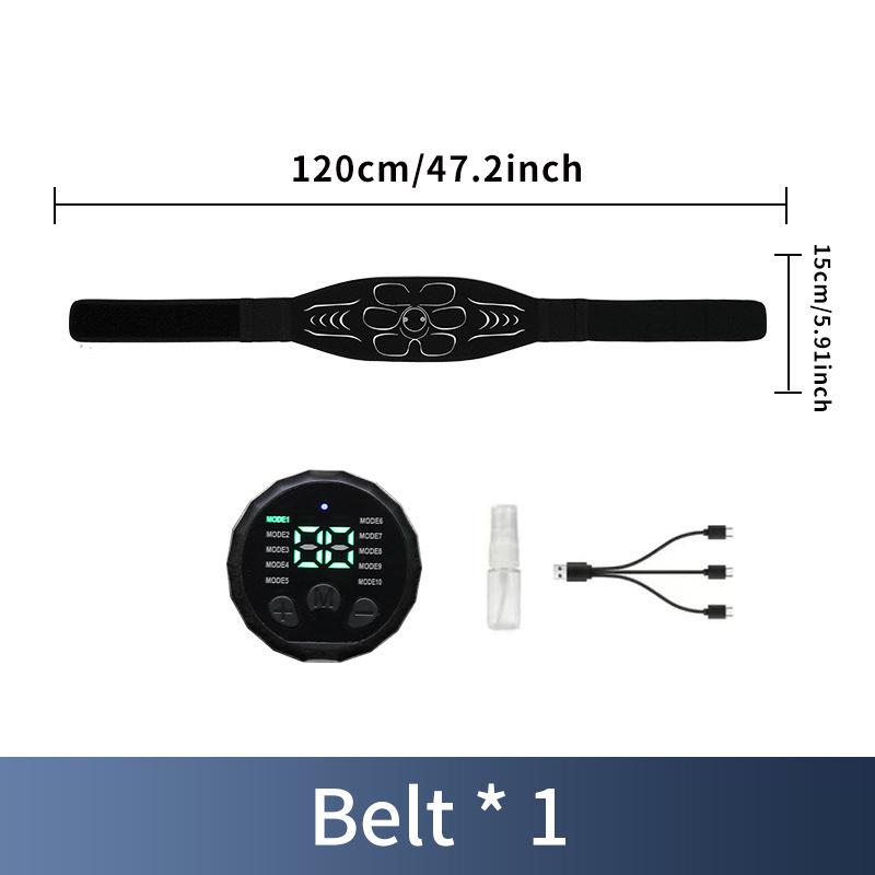 EMS Muscle Stimulator Abdominal Exerciser Waist Belt for Full-Body Fitness and Strength Training.