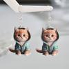 Popular Style Earrings Fashion Kitten High-end Design Acrylic Stud Earrings Versatile Earrings Women