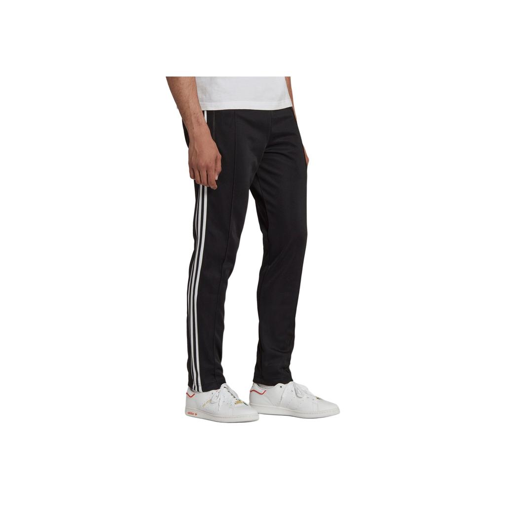 Adidas Originals Trefoil Solid Print Logo Joggers With Elastic Waist Men Bottoms Black HK7402