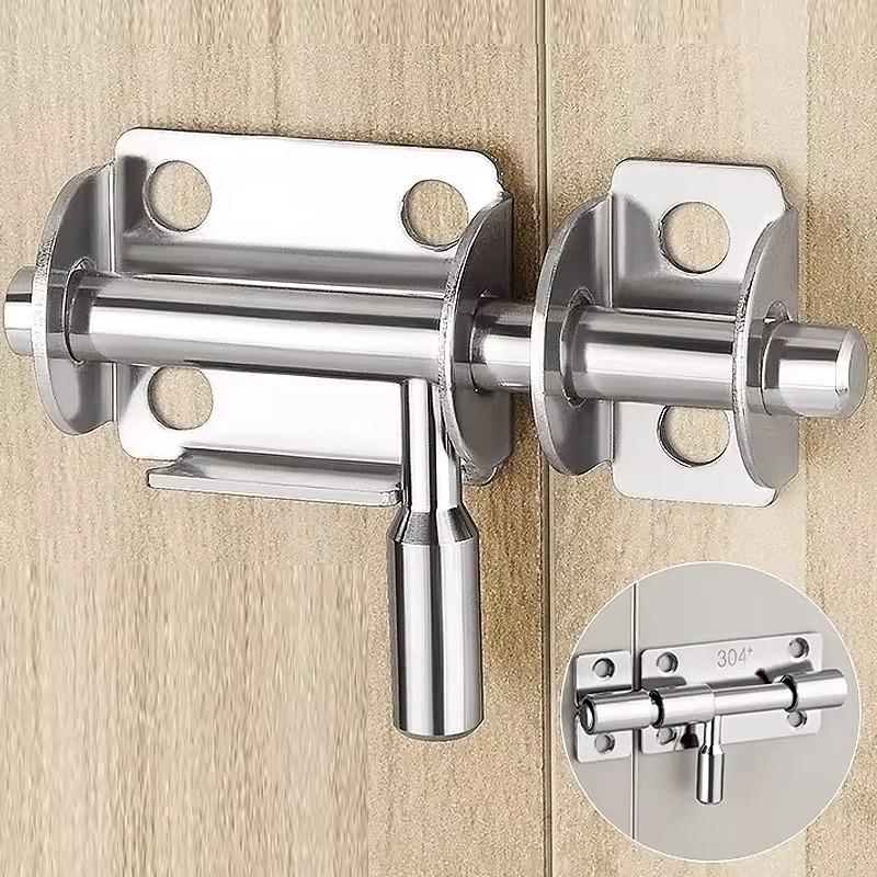 10/1Pcs Door Latches Stainless Steel Heavy Duty Door Bolts Gate Safety Toilet Door Lock Anti-theft Latch Hasp Home Hardware Tool