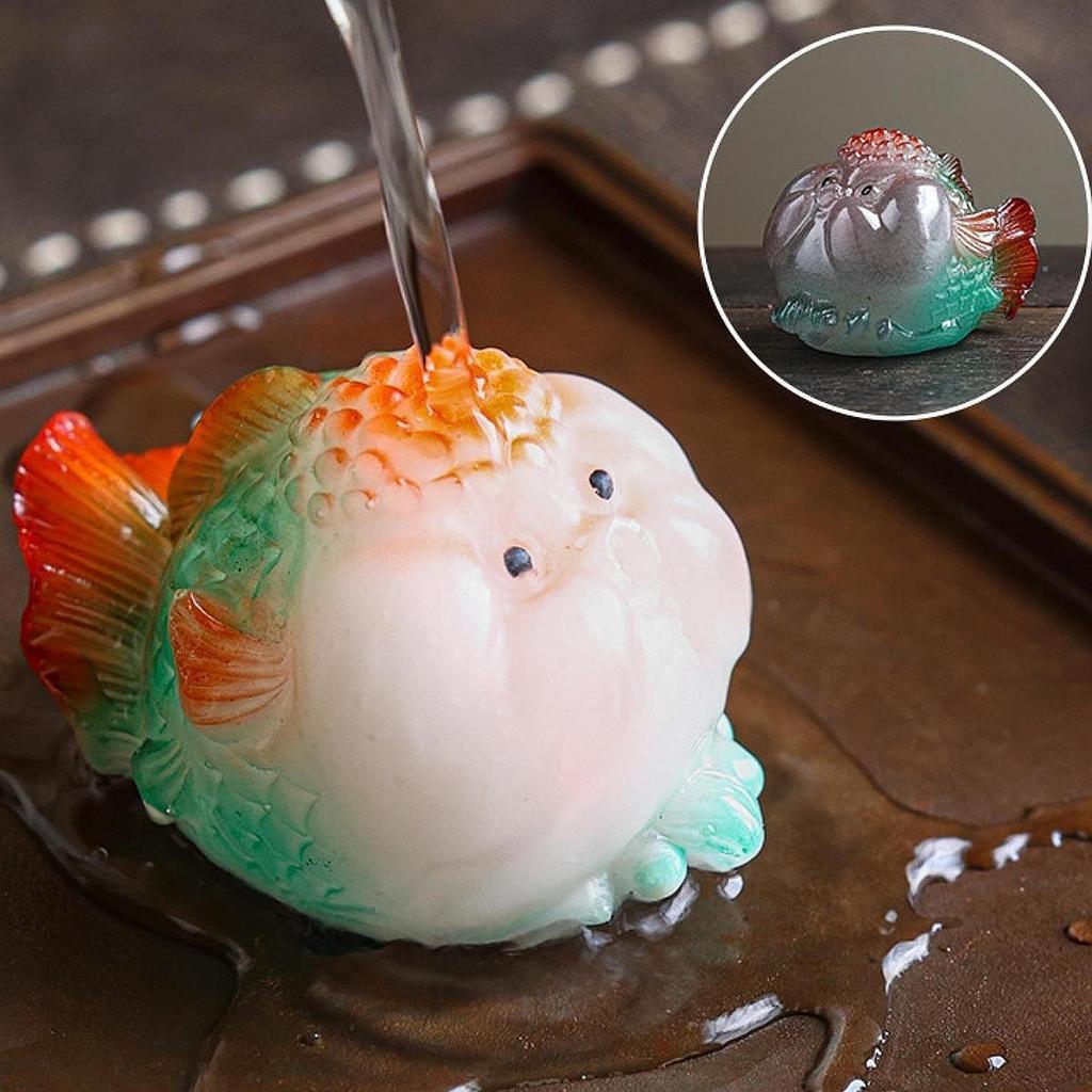 Statue Resin Tea Decor Gift for Lovers Sculpture Desk Ornament Cabinet Indoor Office Bedroom