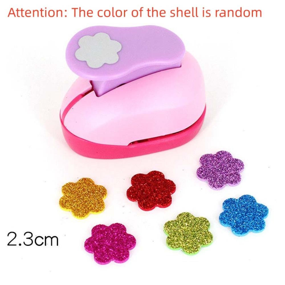 7*6*4cm Flower Furador Random Color DIY Embossing Punches DIY Paper Cut Puncher  for Card