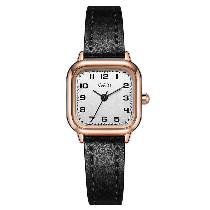 Exquisite Small Square Watch Women'S Simple Belt Watch Niche Square Small Dial Quartz Watch