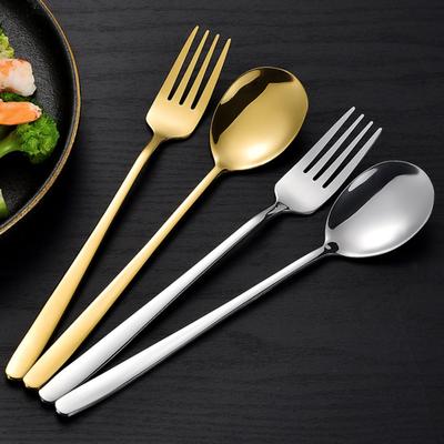 Łyżka Widelec Stal Nierdzewna Styl Koreański Elegancki Trwały Łatwy do Czyszczenia