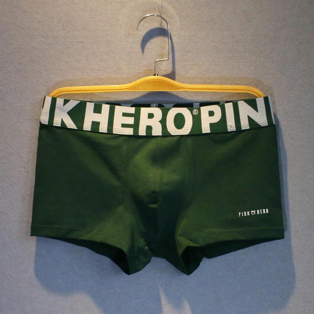Men's Pure Cotton Breathable Boxer Briefs - Sporty Mid-Rise Fashion.