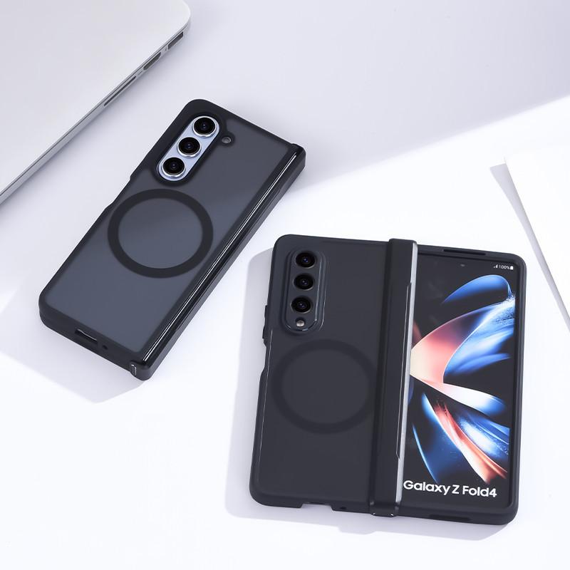 ZFOLD6 Magnetic Three piece Set Tpu Soft Shell Samsung Zfold4 5th Generation Folding Mobile Phone Case Suitable for ZFOLD7