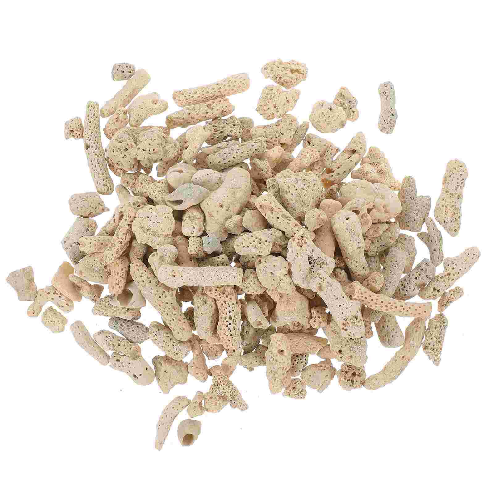 

1 Bag of Crushed Coral for Freshwater Aquarium Aquarium Filter Media Coral Stones 3.00X3.00X0.50CM