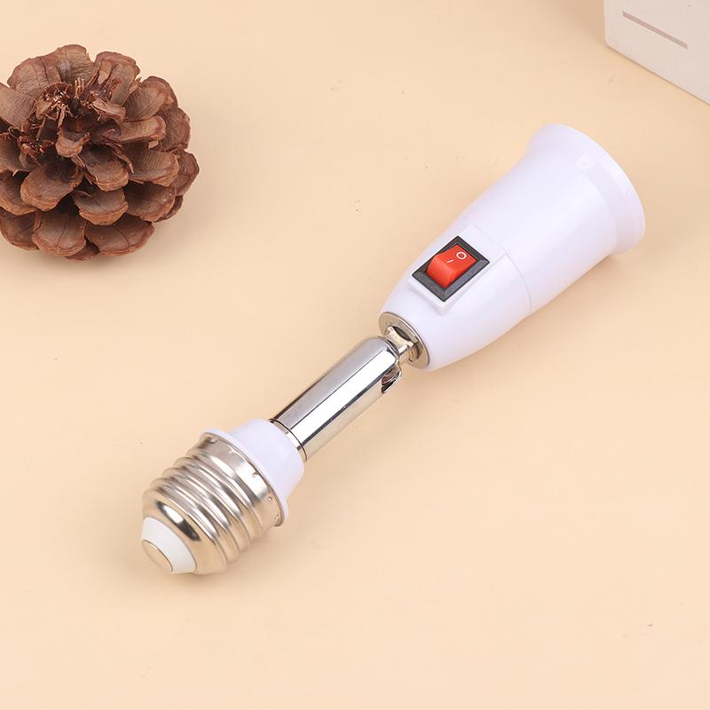 

E27 To E27 Led Light Bulb Lamp Holder With Switch Flexible Extension Adapter Socket Extend Adapter Converter Wall Base Holder 1