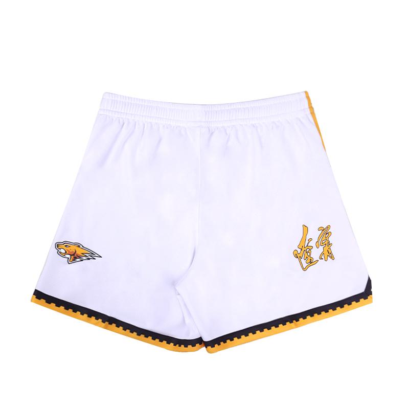 Li Ning CBA Series Color Block Mid Waist Comfortable Breathable Basketball Shorts Alliance Edition 24-25 Season Liaoning Team Men shorts AAPU405-1