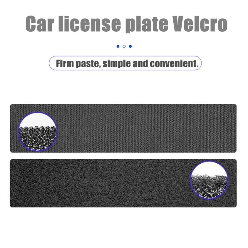 New Frameless License Plate Holder Harmless Polyester Adhesive Number Plate Bracket Durable Universal Car Accessories 2025