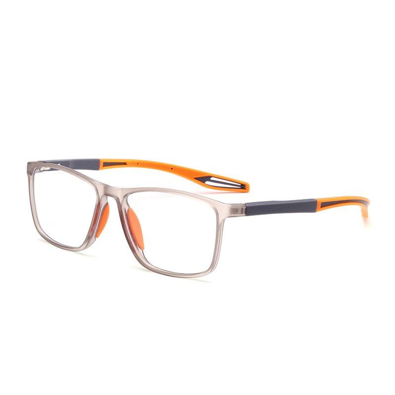 Stylish TR90 Reading Eyeglasses for Male Spring Leg Sports Presbyopia Eyeglasses Anti- Blue Lightweight Eyeglasses + 100~+400