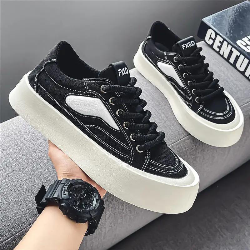Sneakers Fashion 2024 Men's Casual Shoes Flat Male Shoe Leisure Hiking Designer Luxury Korean Style Offer Footwear Trends Trend