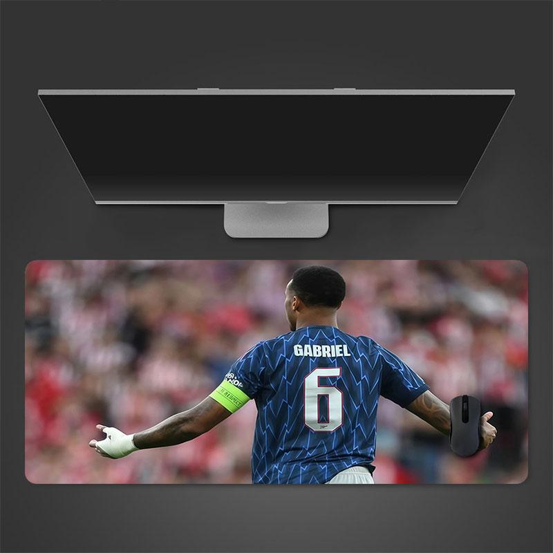 Gabriel Magalhaes Mouse Pad, Large Gaming Desk Mat, Non-slip XXL Mousepad for Laptop & Tablet, Mini PC Playmat with Stitched Edges