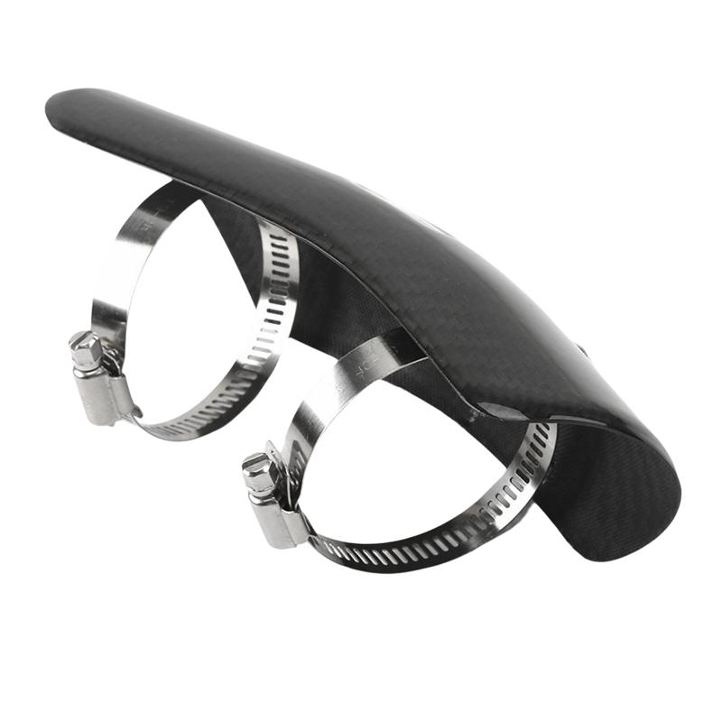 Motorcycle Carbon Fiber Exhaust Cover Muffler Heat Shield Pipe Guard Fairing For Yamaha Kawasaki Honda