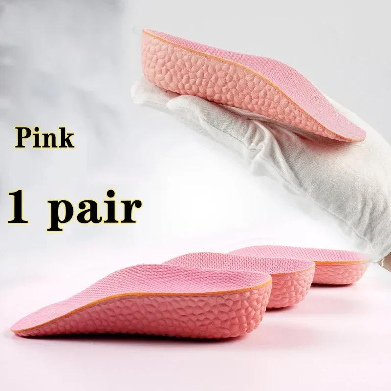 Høydeøkende innleggssåler for menn kvinner sko flate føtter buestøtte ortopediske innleggssåler Joggesko Hælløft Memory Foam skoputer