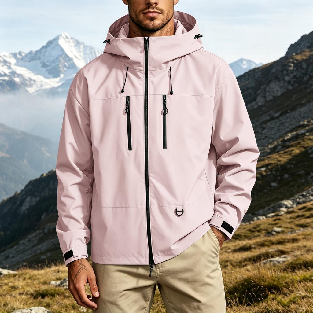 Men's Lightweight Hiking Jacket Outdoor Utility for Spring Fall