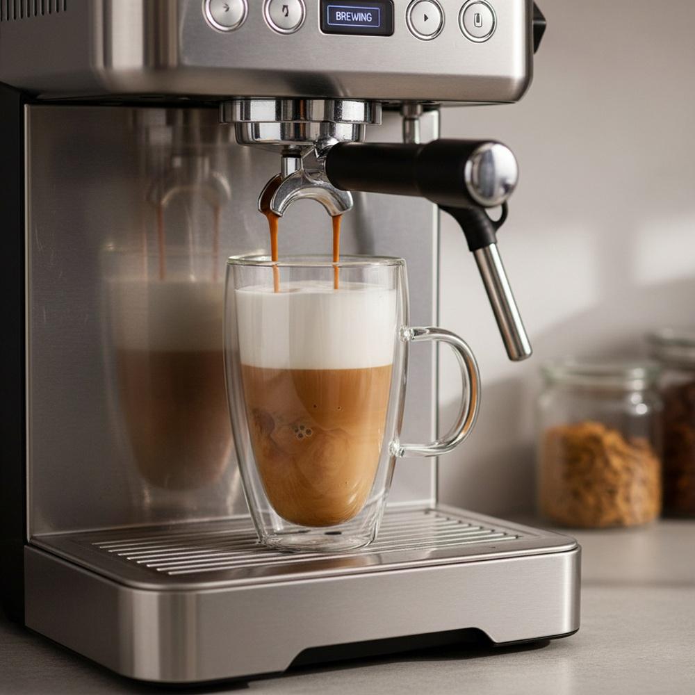 Double-Walled Thermal Glass For Latte Coffee Double 430 Ml 4 Pcs.